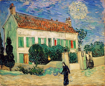 Het witte Huis in Auvers-sur-Oise
