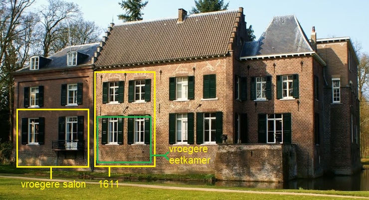 Kasteel geldrop vroegere salon en eetkamer